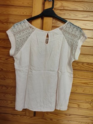 Blusa Stradivarius rosa encaje