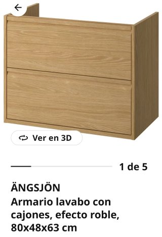Mueble de baño de madera