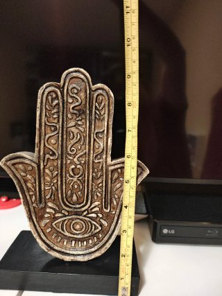 Mano de Fátima Resina Decoración