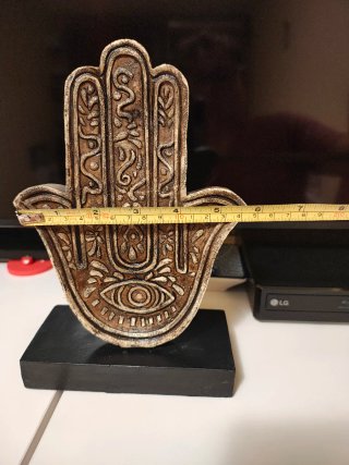 Mano de Fátima Resina Decoración