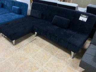 Sofá chaise longue azul terciopelo NUEVO