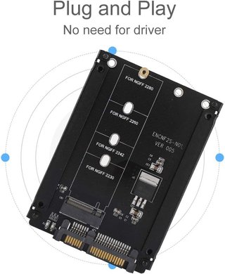 Adaptador M.2 SSD alta velocidad SATA