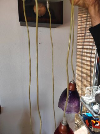 Lampadario a sospensione multicolore