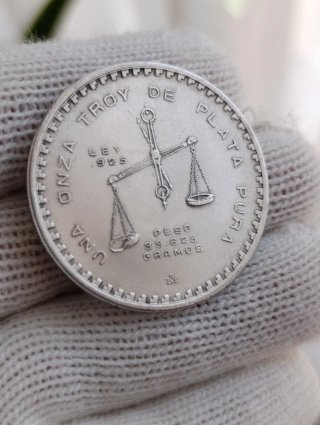 Plata Onza Troy México 1979 Casa de Moneda