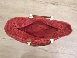 Bolso artesanal rafia hecho a mano
