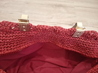 Bolso artesanal rafia hecho a mano