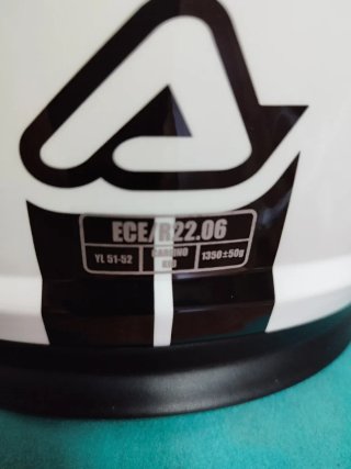 Casco Infantil Acerbis Blanco