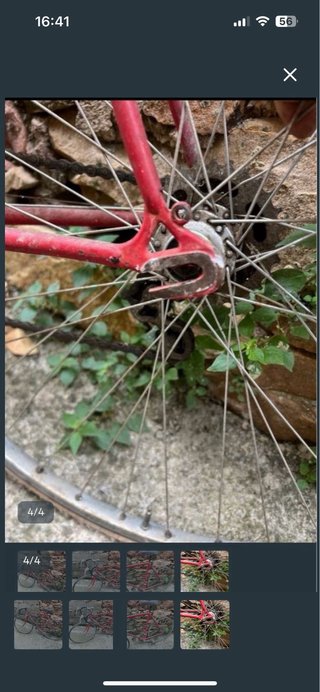 Bicicleta Carretera Antigua Orbea Roja