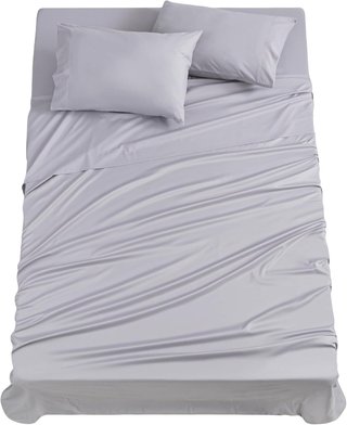 Set lenzuola microfibra regolabile grigio Todocama