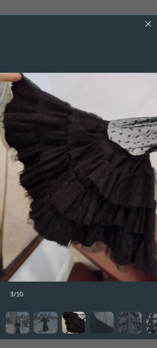 Traje flamenca negro y mantoncillo