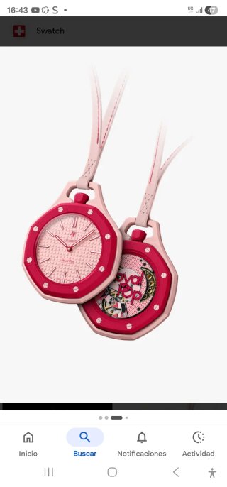 Swatch Reloj Rosa y Rojo