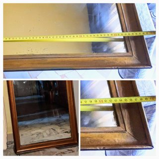 Specchio vintage con cornice dorata