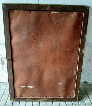 Specchio vintage con cornice dorata