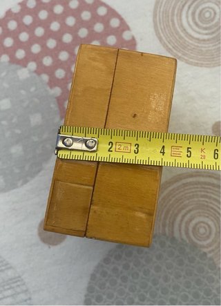 Cajita vintage de madera lacada (Años 70)