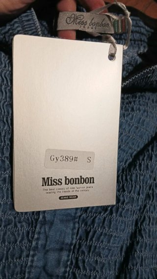 Abito  jeans a fascia elasticizzato Miss Bonbon