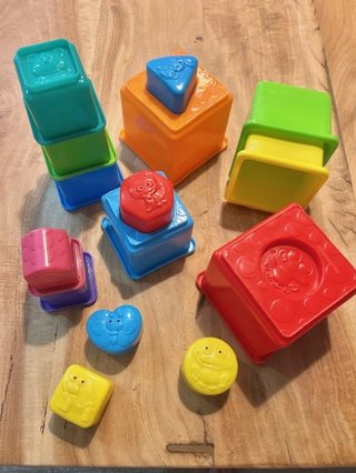 Lote 10 Juguetes Bebé: Apilables, Peluches, Puzzle