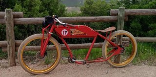 Bicicleta retro eléctrica Ruff estilo boardtrack