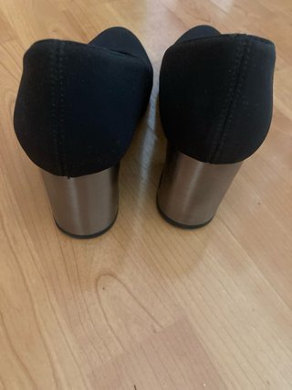 Zapatos Pedro Miralles Talla 37 Tacón Cuadrado Neg