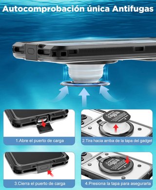 Beeasy funda impermeable móvil buceo profesional