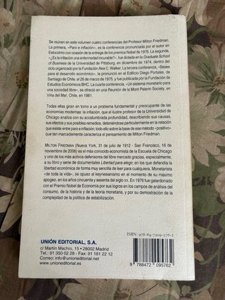 Libro de economía de Milton Friedman