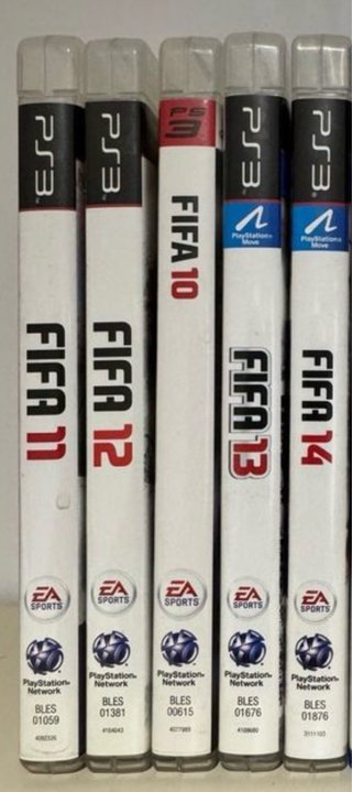 Lote 5 Juegos FIFA PS3: 10, 11, 12, 13, 14