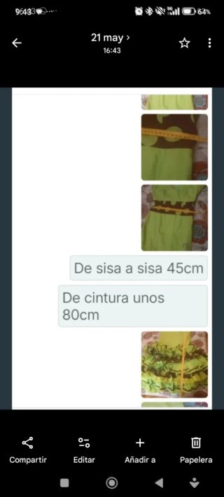 Vestido de flamenca verde con lunares