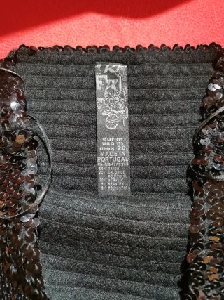 Vestido fiesta lentejuelas negro