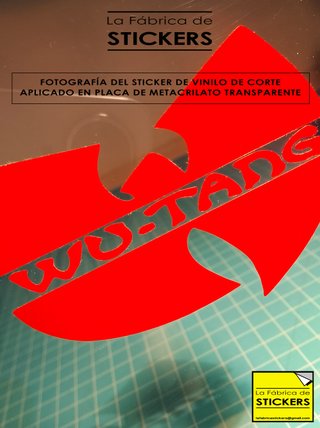 Pack 4 pegatinas WU TANG CLAN vinilo impreso