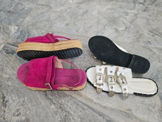 Lote 2 pares sandalias mujer