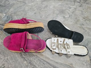 Lote 2 pares sandalias mujer