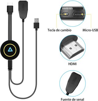 Dongle HDMI inalámbrico compatible Miracast