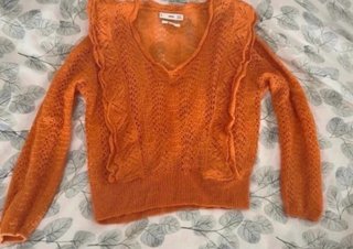 Jersey calado naranja talla S