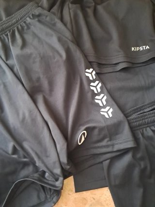 Pantalones cortos deportivos Kipsta negros