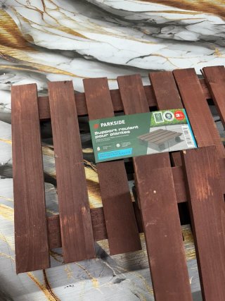 Set di 3 supporti rotondi per piante Parkside