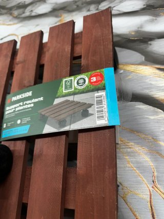 Set di 3 supporti rotondi per piante Parkside