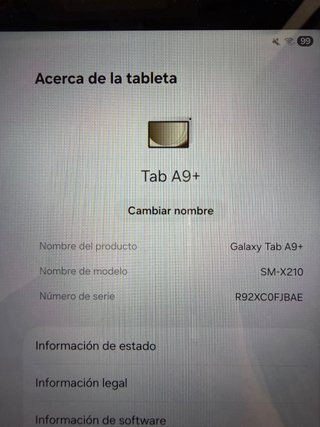 Samsung Galaxy Tab A9+ con funda