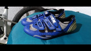Zapatillas Ciclismo LUCK Azul/Gris