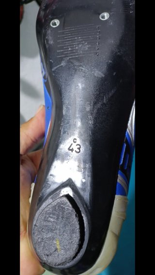 Zapatillas Ciclismo LUCK Azul/Gris