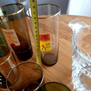 Juego vasos y cubitera marcas de whisky