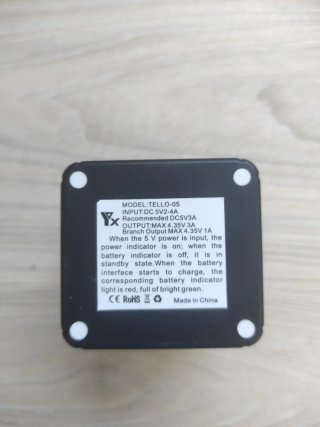 Cargador Baterías Dron DJI Tello Negro