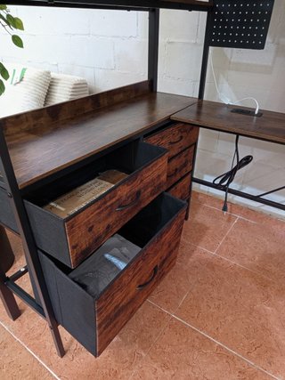 Litera con escritorio y almacenaje