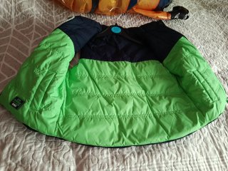 Chaleco niño azul y verde