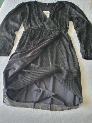 Vestito Calliope nero glitter taglia XS