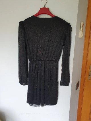 Vestito Calliope nero glitter taglia XS