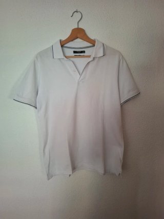 Polo Mango Talla M Blanca 8e