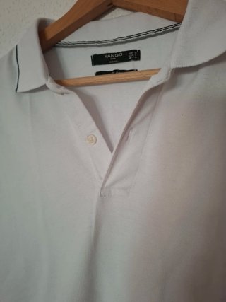 Polo Mango Talla M Blanca 8e