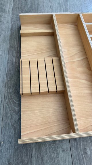 Cubertero de madera organizador