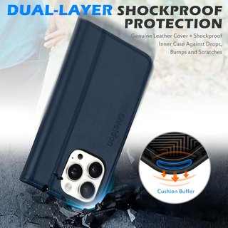 SHIELDON funda cuero protección soporte RFID