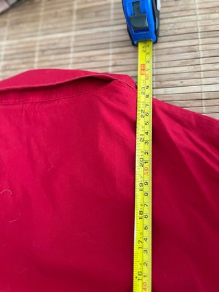 Camisa Zara roja manga larga talla M