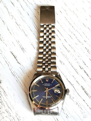 Rolex Datejust 36mm. Vintage. Esfera Azul